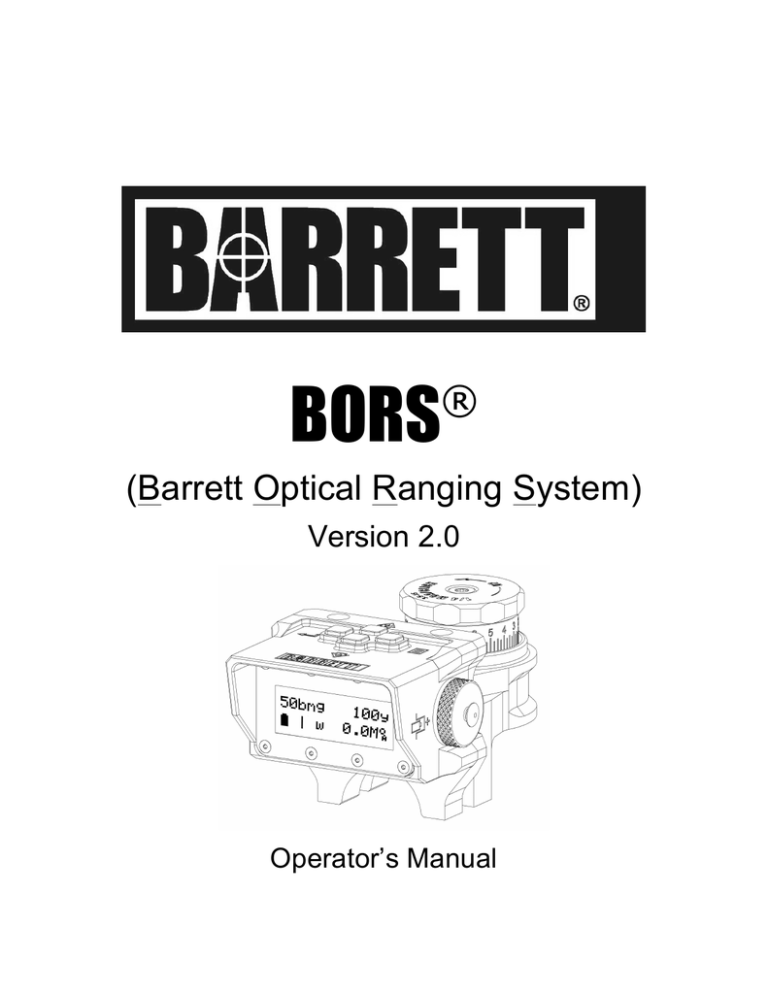 BORS® - Barrett BORS® - Barrett