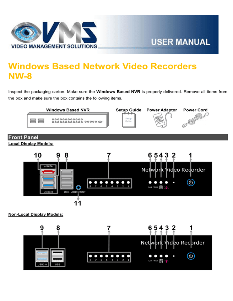 User Manual - Video Management Solutions User Manual - Video Management Solutions