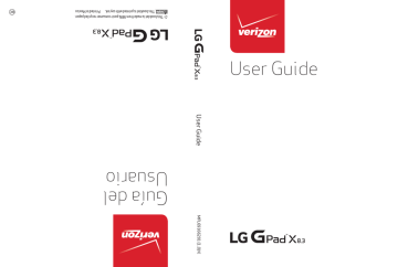 Verizon | LG G Pad X8.3 | User Guide Guía del Usuario | Manualzz