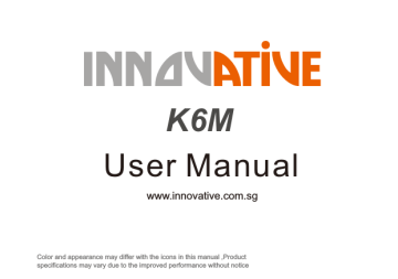 K6M User Manual K6M User Manual