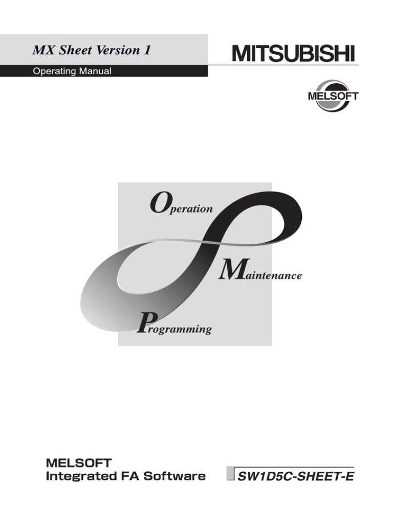 MX Sheet Version 1 Operating Manual MX Sheet Version 1 Operating Manual