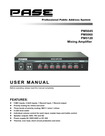 USER MANUAL USER MANUAL