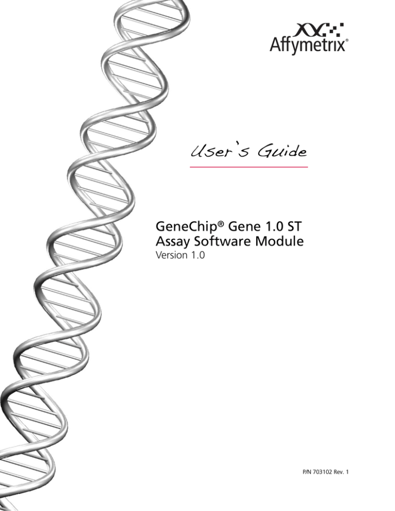 Affy GeneChip Human Gene 1.0 ST Assay Affy GeneChip Human Gene 1.0 ST Assay