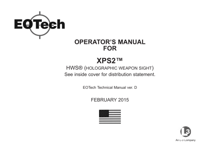 XPS2 HWS user Manual XPS2 HWS user Manual