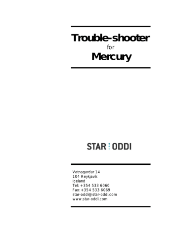 Trouble-shooter Mercury | Manualzz