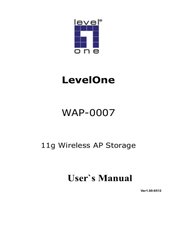 LevelOne WAP-0007 User manual LevelOne WAP-0007 User manual