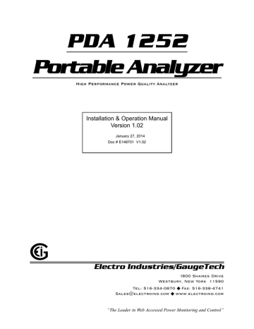 PDA 1252 User Manual V.1.02 PDA 1252 User Manual V.1.02