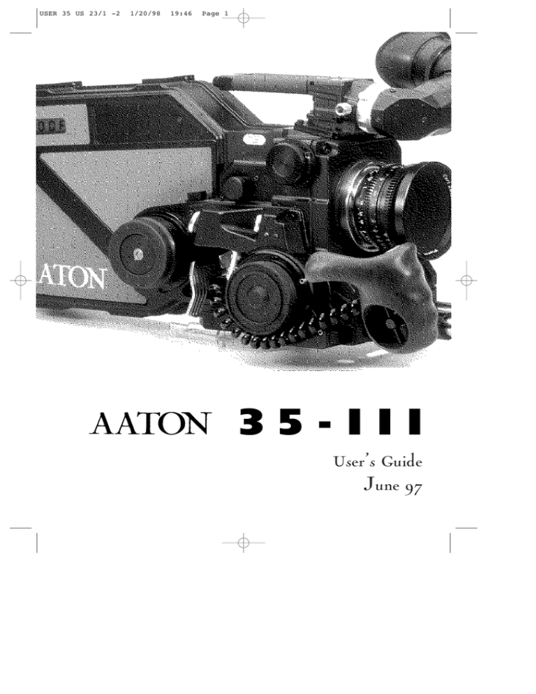 AAton 35-III User guide AAton 35-III User guide