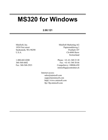 FILE - Minisoft FILE - Minisoft