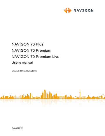 Creating your own destinations. Navigon 70 Premium, 70 PREMIUM LIVE, 70 PLUS TRAFIC | Manualzz