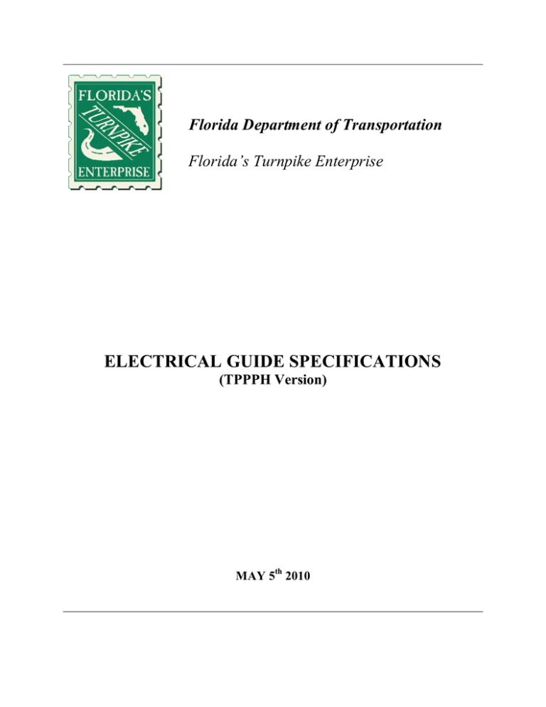 Electrical Guide Specifications FINAL 0510 Electrical Guide Specifications FINAL 0510