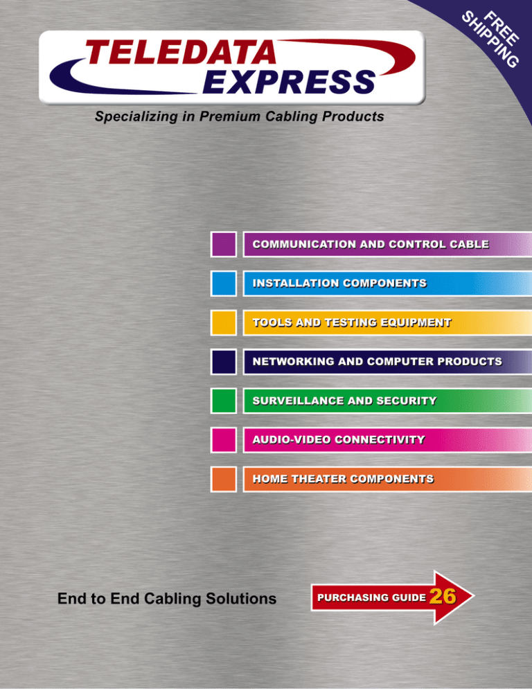PDF Catalog - Teledata Express PDF Catalog - Teledata Express