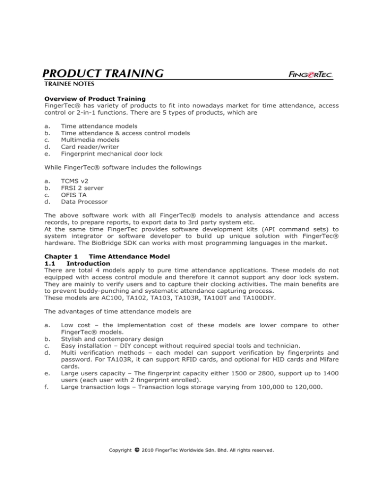 PRODUCT TRAINING - Online Training PRODUCT TRAINING - Online Training