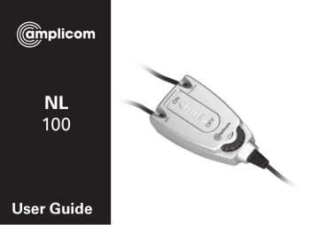 Amplicom NL 100 Induction Neckloop for PowerTel Series User guide | Manualzz