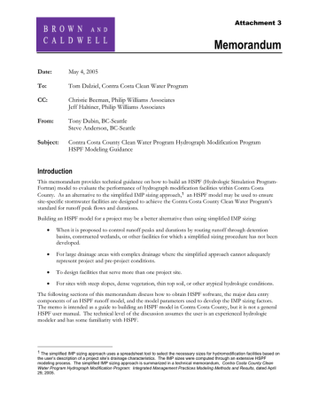 HSPF Modeling Guidance HSPF Modeling Guidance