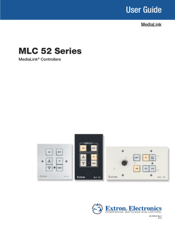 User Guide MLC 52 Series | Manualzz User Guide MLC 52 Series | Manualzz