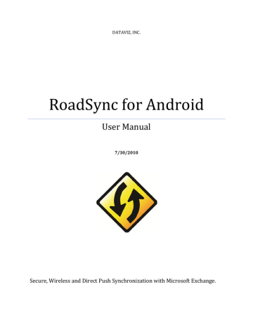 RoadSync for Android RoadSync for Android