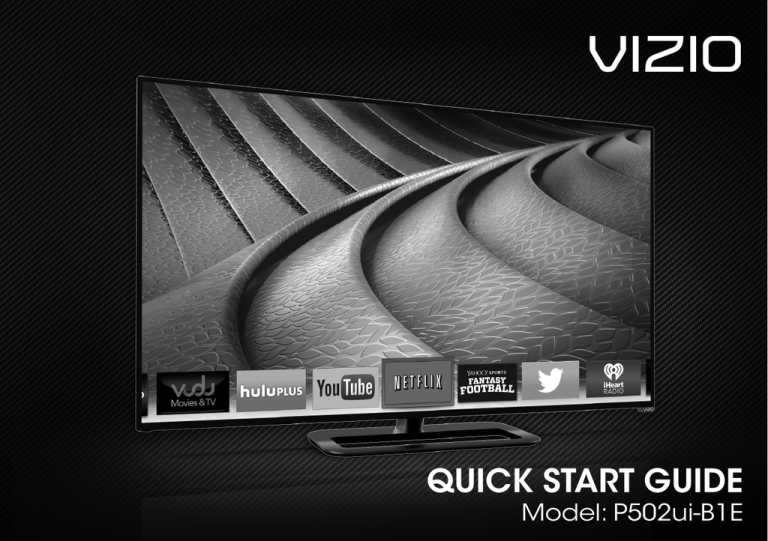 QUICK START GUIDE QUICK START GUIDE