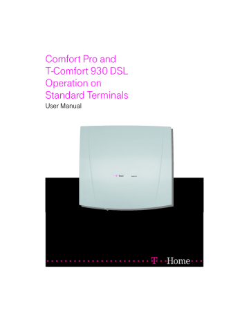 Comfort Pro and T-Comfort 930 DSL: Operation on | Manualzz