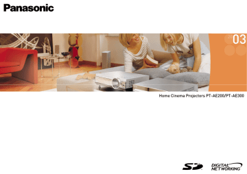 Panasonic PT-AE300, Projector PT-AE200 User manual Panasonic PT-AE300, Projector PT-AE200 User manual