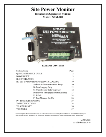 SPM-200 User Manual | Manualzz