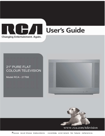 RCA - 21T68 User manual | Manualzz RCA - 21T68 User manual | Manualzz