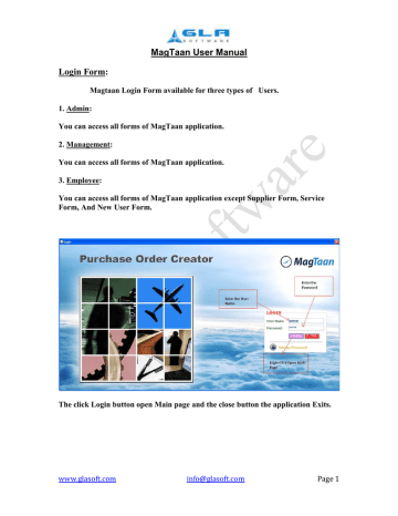 MagTaan User Manual Login Form: | Manualzz