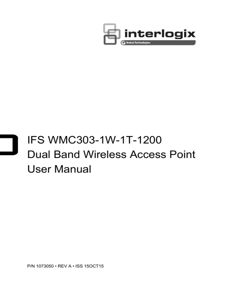 1200Mbps IFS WMC303-1W-1T-1200 User Manual 1200Mbps IFS WMC303-1W-1T-1200 User Manual