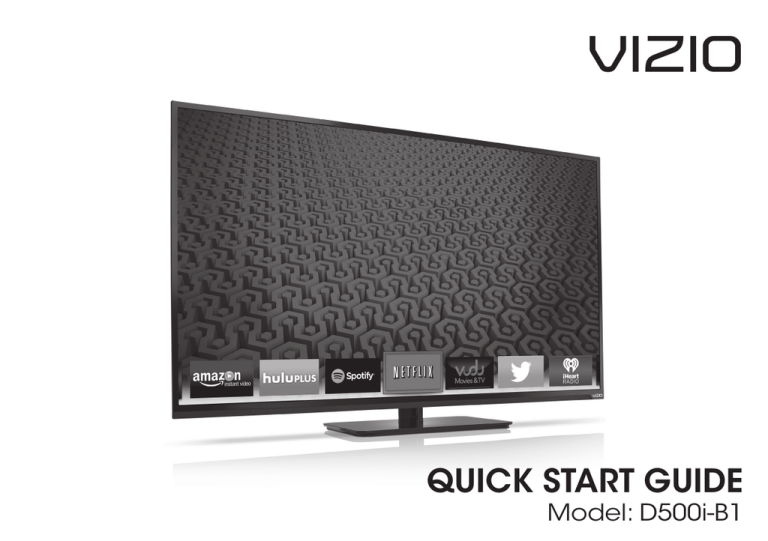 QUICK START GUIDE QUICK START GUIDE
