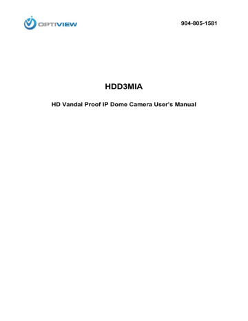 Optiview HDD3MIA User manual | Manualzz Optiview HDD3MIA User manual | Manualzz