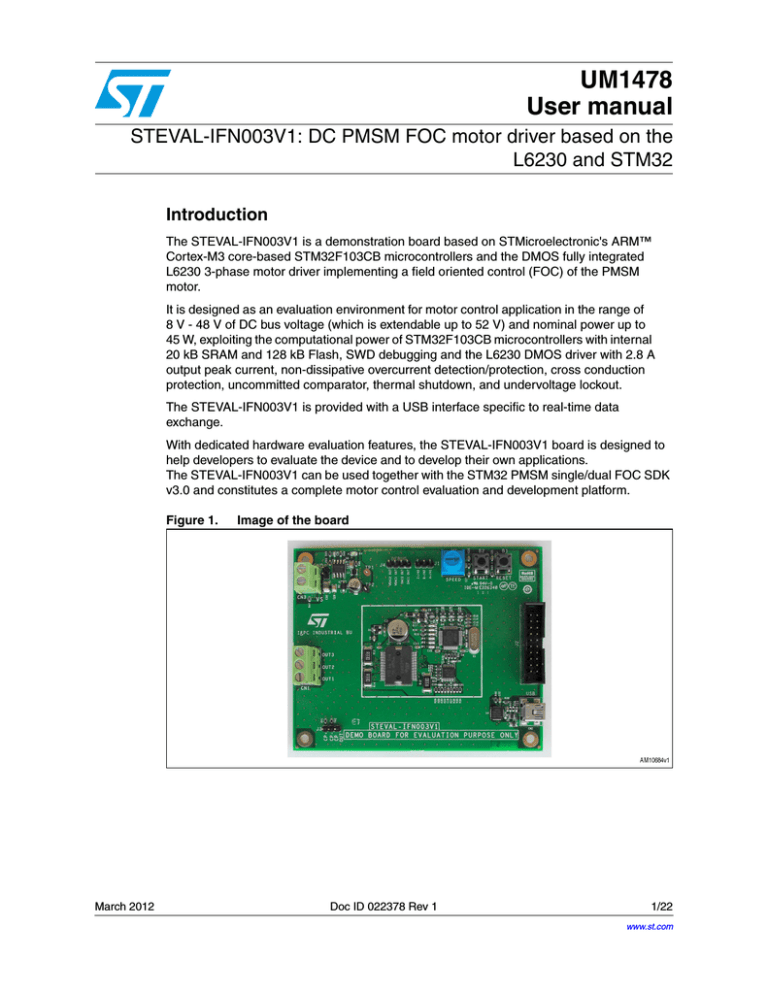 STEVAL-IFN003V1 - STMicroelectronics STEVAL-IFN003V1 - STMicroelectronics