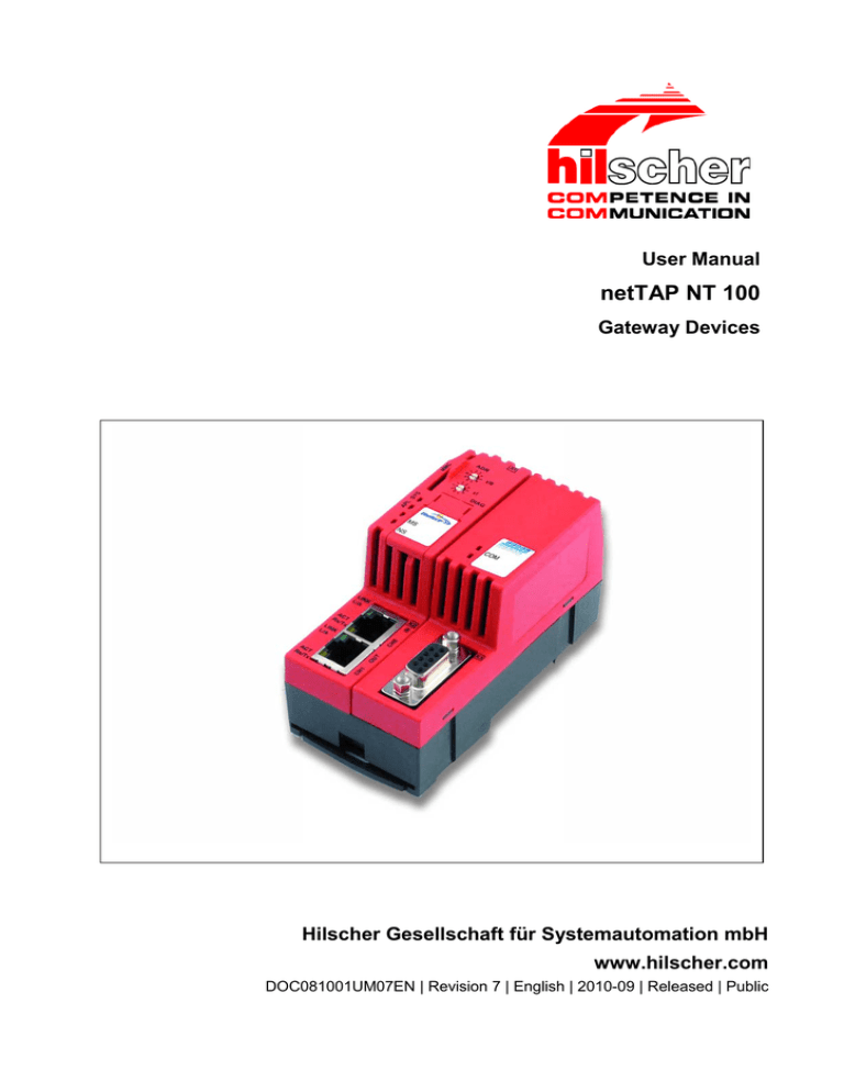 netTAP NT 100 netTAP NT 100