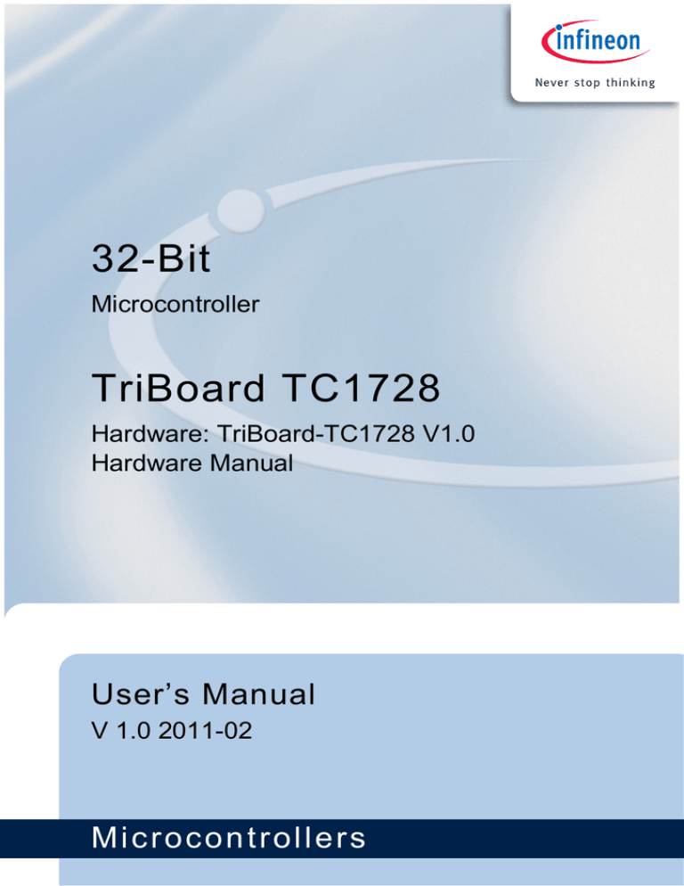 TC1728 Triboard Manual TC1728 Triboard Manual