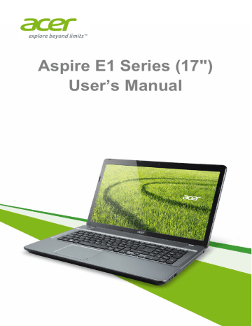 Acer Aspire E1-771 User manual | Manualzz