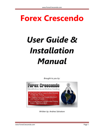 Forex Crescendo EA Manual v1.3 | Manualzz Forex Crescendo EA Manual v1.3 | Manualzz