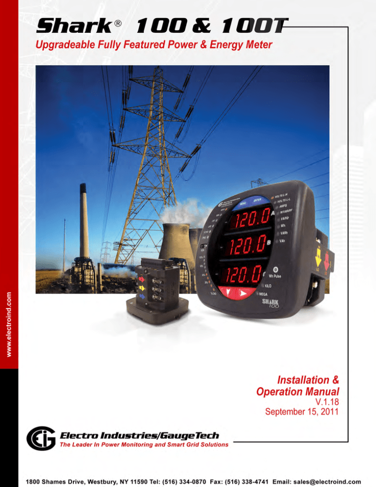 Shark 100/100T User Manual V.1.18 Shark 100/100T User Manual V.1.18
