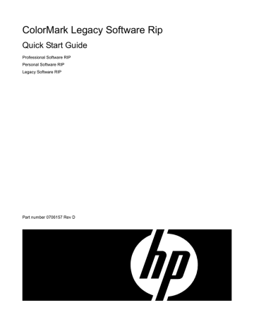 ColorSpan Software RIP Quick Start Guide ColorSpan Software RIP Quick Start Guide