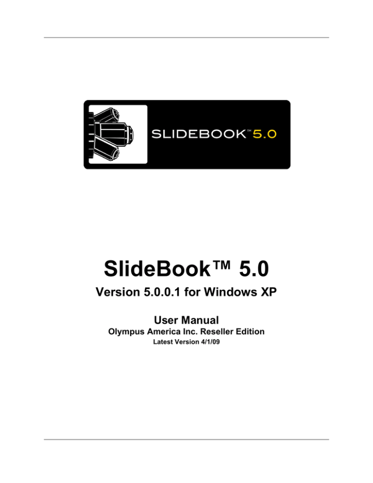 Slidebook user manual Slidebook user manual