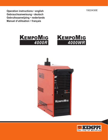 Kempomig 4000R 4000WR Tk Indd Manualzz