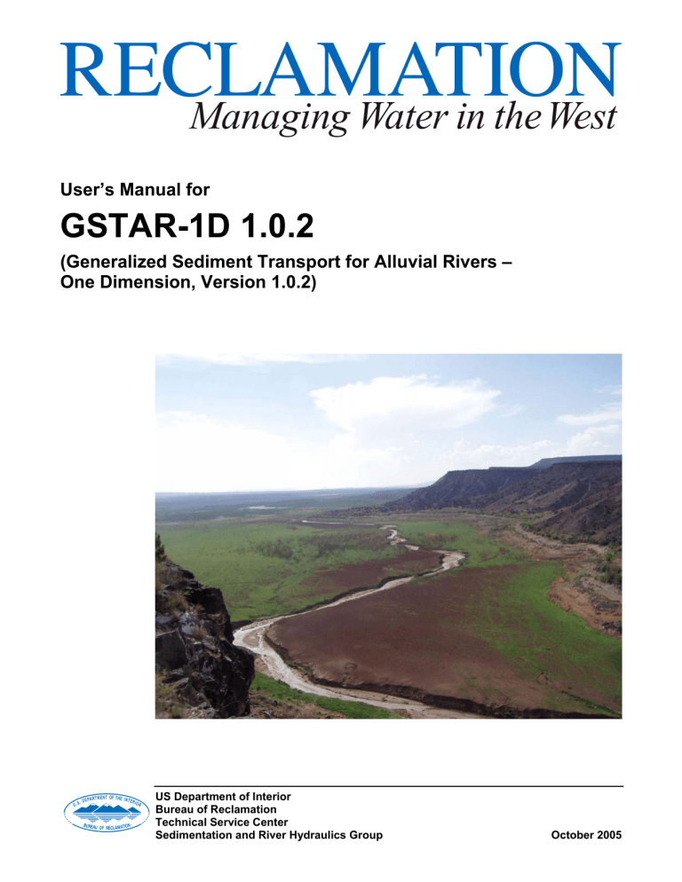 User`s Manual for GSTAR User`s Manual for GSTAR