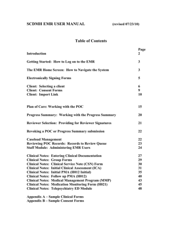 EMR Manual - Berkeley Community Mental Health Center EMR Manual - Berkeley Community Mental Health Center