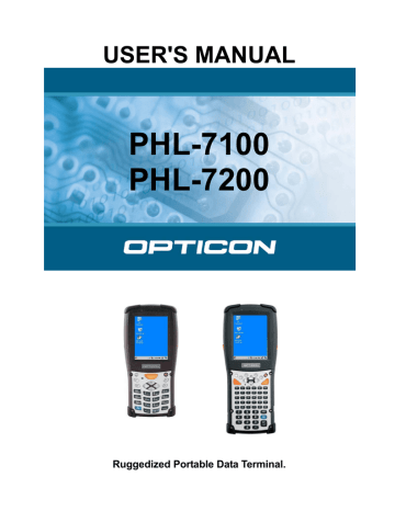 Opticon PHL-7200 User manual | Manualzz Opticon PHL-7200 User manual | Manualzz