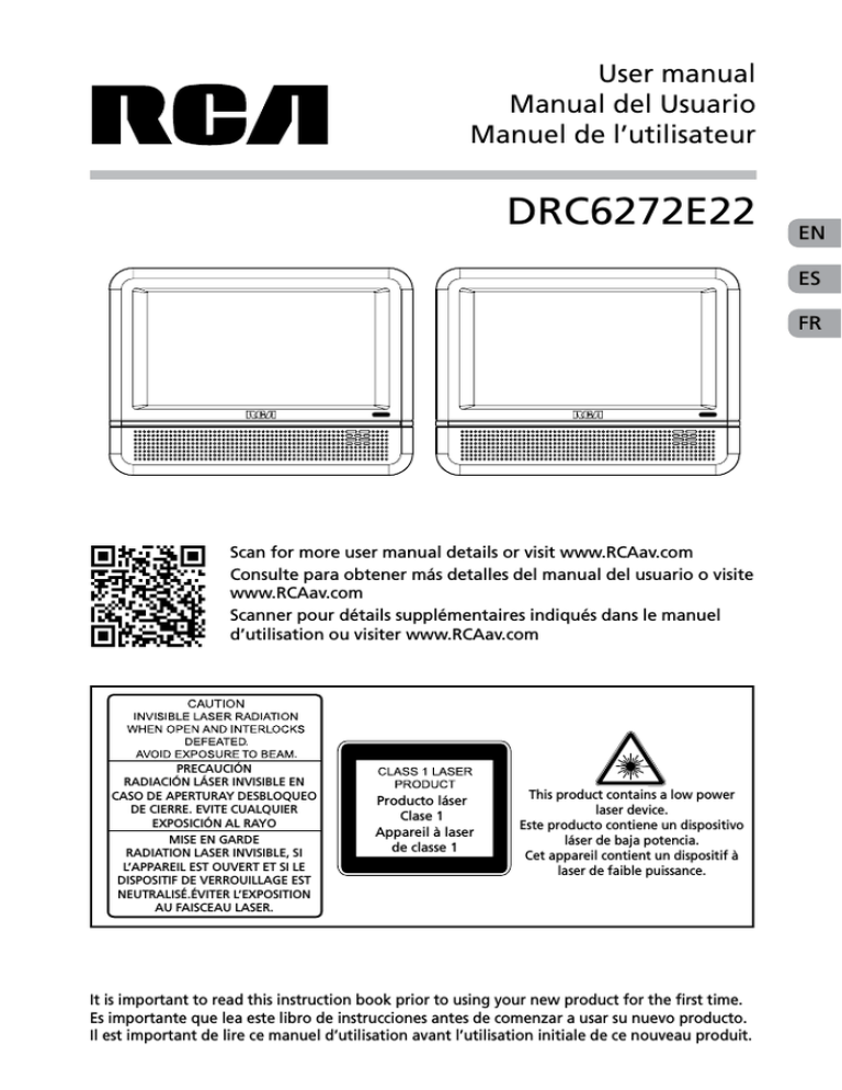 RCA DRC6272E22 User manual RCA DRC6272E22 User manual