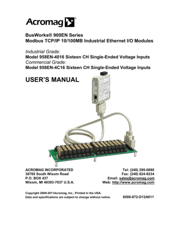 958EN User`s Manual | Manualzz