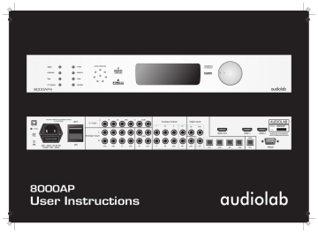 Audiolab 8000AP Instruction manual | Manualzz