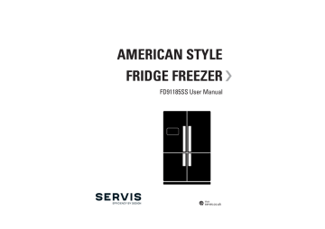 SERVIS FD91185SS American Fridge Freezer User manual | Manualzz