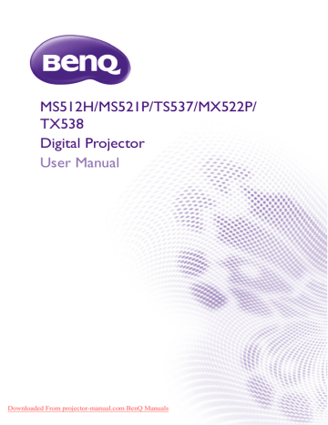 BenQ MS512H Operating Instructions Manual | Manualzz