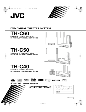 JVC TH-C60 Stereo System User manual | Manualzz JVC TH-C60 Stereo System User manual | Manualzz
