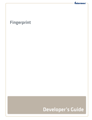 Fingerprint Developer`s Guide | Manualzz