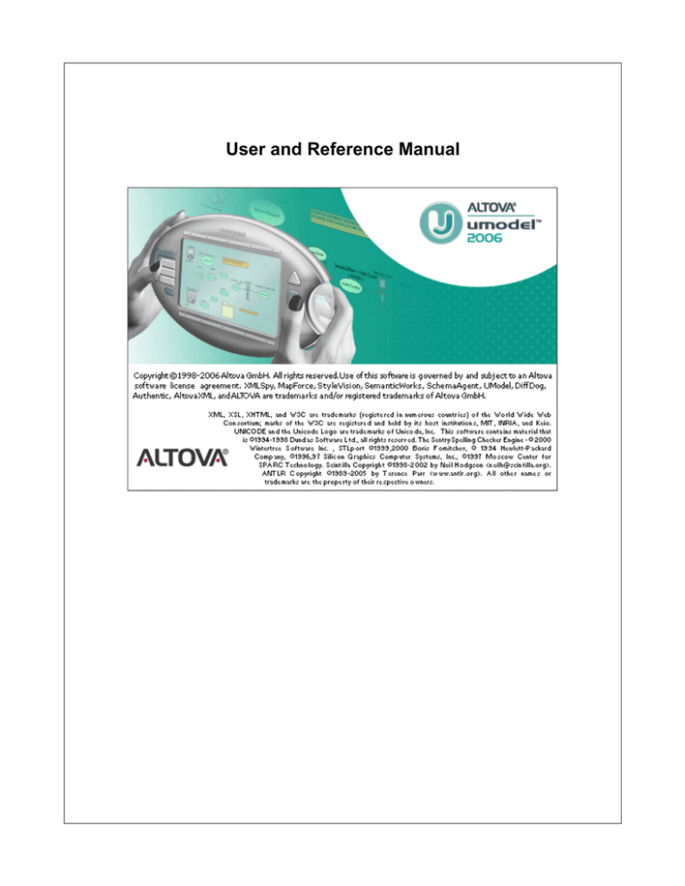 Altova UModel User Manual Altova UModel User Manual